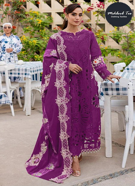 Mehboob Tex 1722 C Cotton Embroidery Pakistani Salwar Suits Orders In India